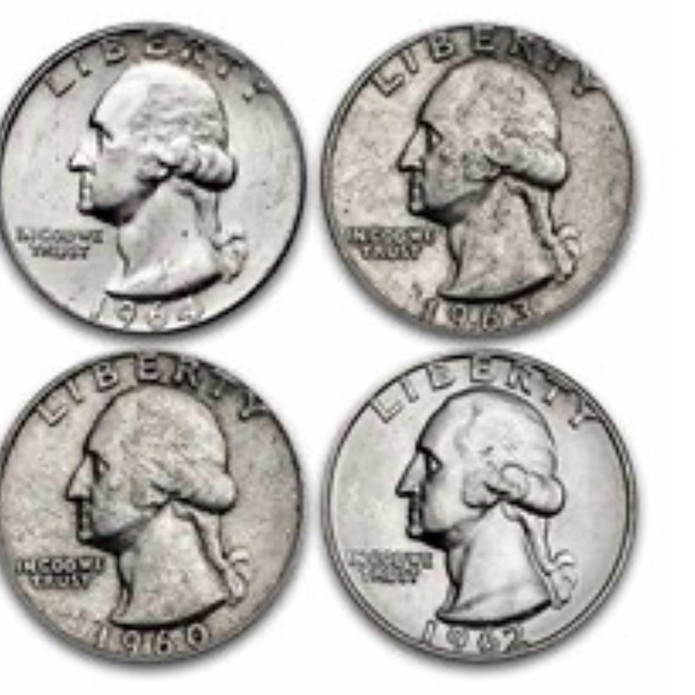 Silver Quarter ! One silver 90% pre-1964 us quarter dollar!